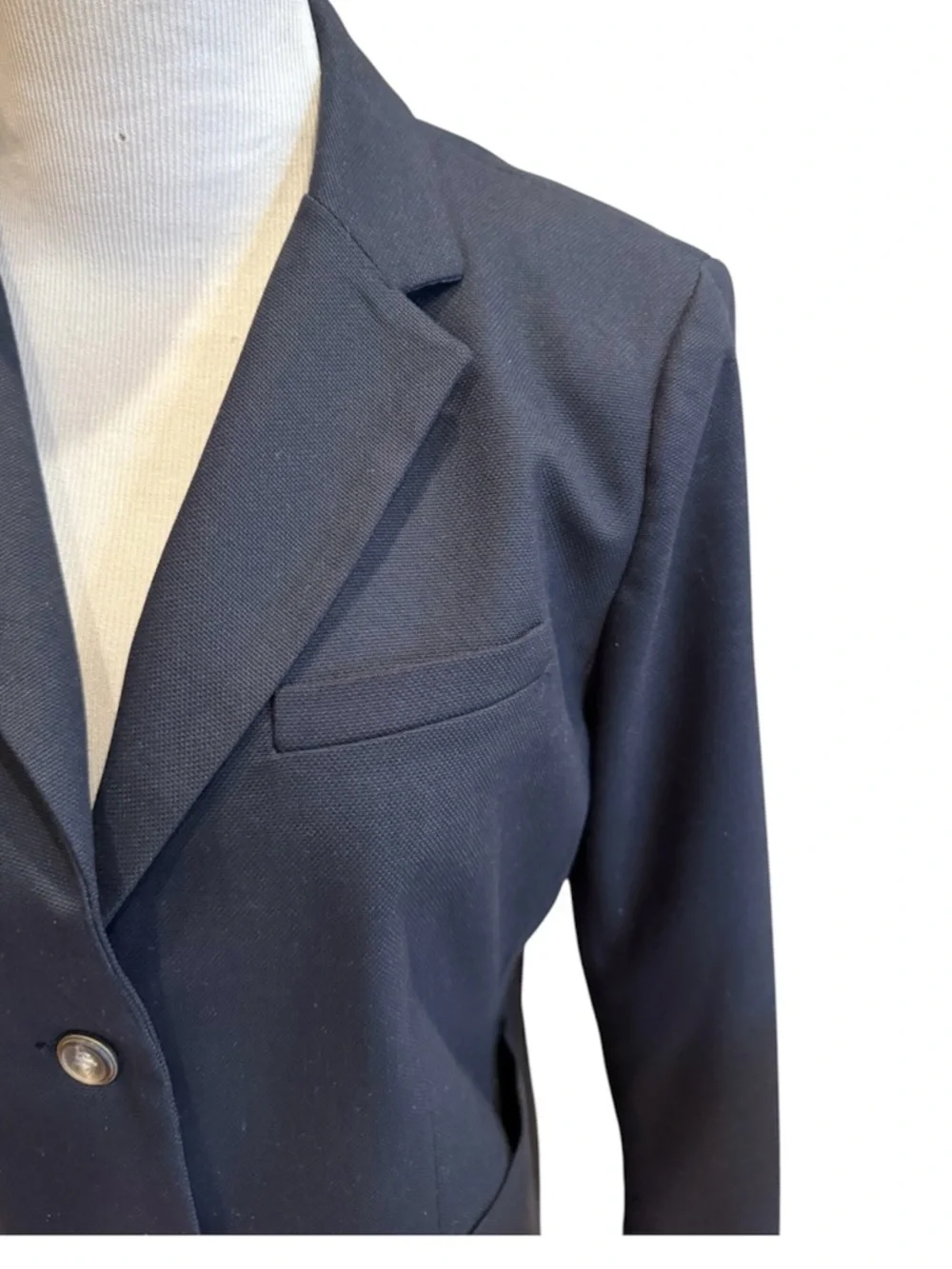 Gap Navy Blue Academy Blazer Jacket Striped Lining 12 Sporty Preppy Classic